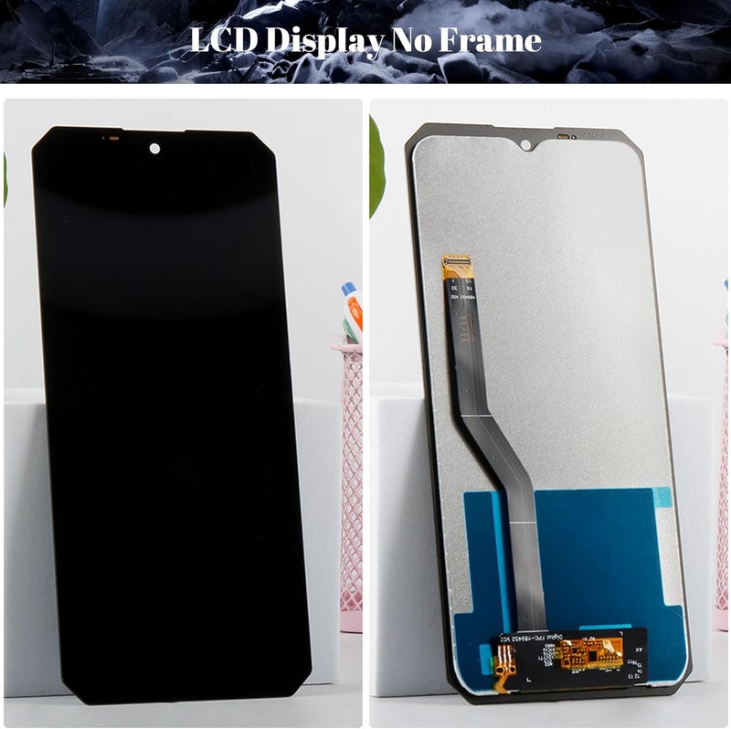 SRJTEK استبدال شاشة Oukitel WP36 لشاشة LCD Oukitel WP36 لمجموعة إصلاح شاشة اللمس Oukitel WP36 6.52 بوصة (أسود، إصدار أندرويد 13) - Image 3